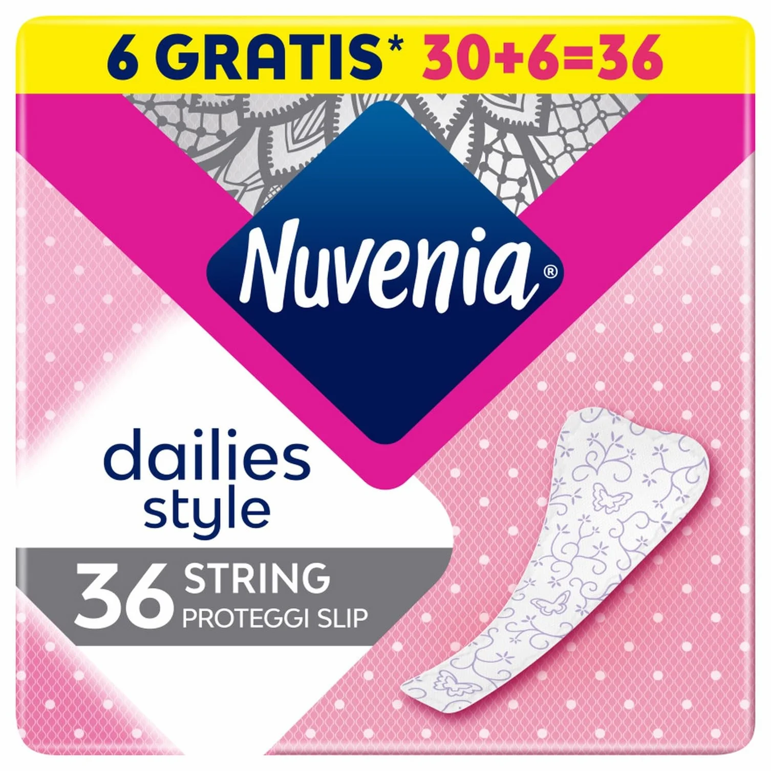 Nuvenia Proteggi Slip Dailies Style Confezione da 36 Salva Slip Massima Protezione