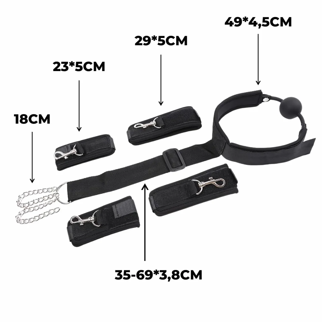 Set Bondage BDSM FOPS con sistema di legature regolabile B65