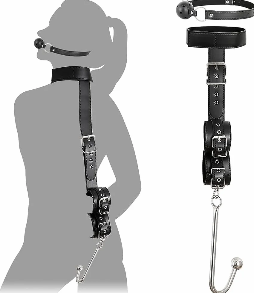 Çọllâr Häñ&dcüf&fš Ṛëṣṭrạịṇtš Set cinturino in pelle nera
