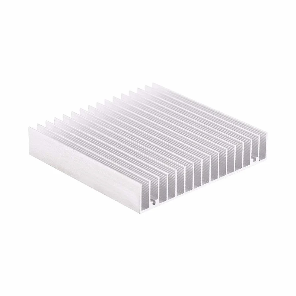 Dissipatore di calore in alluminio, 16 denti, dissipatore di calore, in alluminio, dissipatore di calore, ventola di raffreddamento, per luce LED, computer 100 x 100 x 18 mm