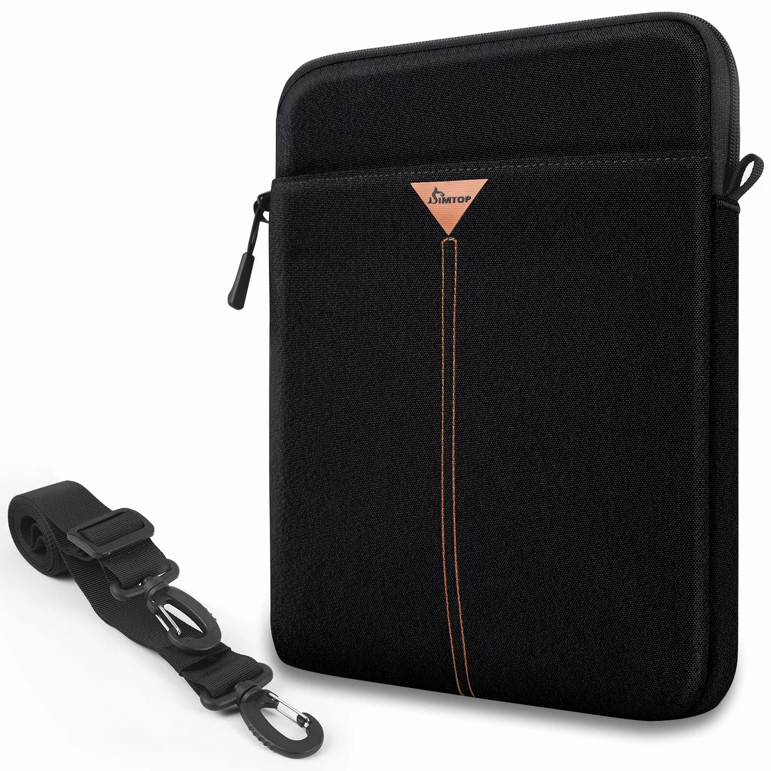 SIMTOP Borsa Ipad per,Borse a Tracolla con Tasche Portaoggetti, Compatibile con ipad air 2023 borsa ipad 10 generazione, Accessori per tablet impermeabili, Borsa per tablet da uomo (Nera)