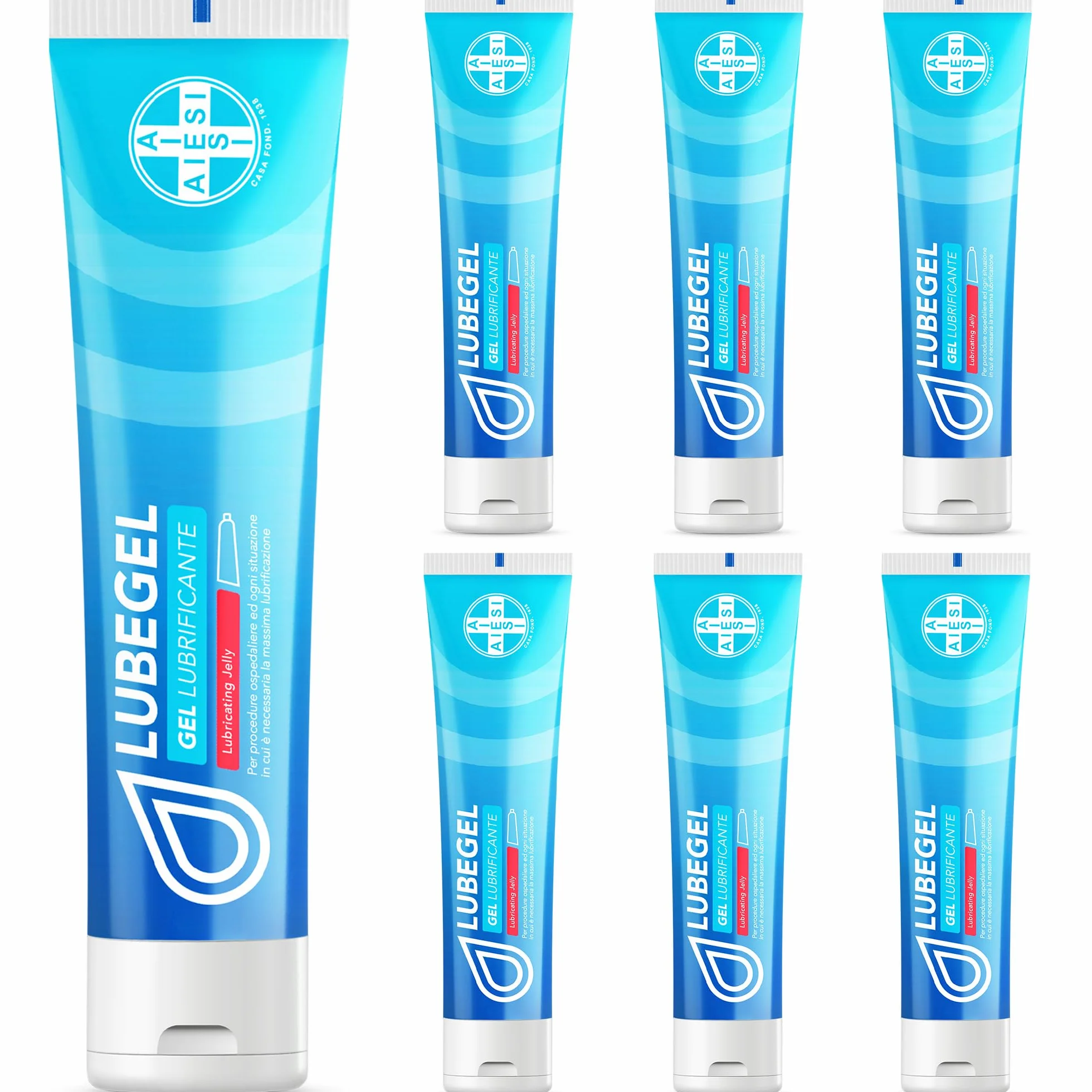 AIESI LUBEGEL Gel Lubrificante sterile (6x82 grammi) per cateteri