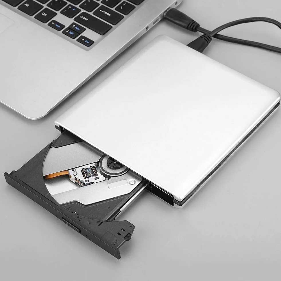 Lettore DVD CD Blu Ray esterno, lettore DVD lettore BD BD unità ottica USB 3.0 esterno supporta la riproduzione, masterizzazione di filmati D-Blu-ray, compatibile con Notebook desktop