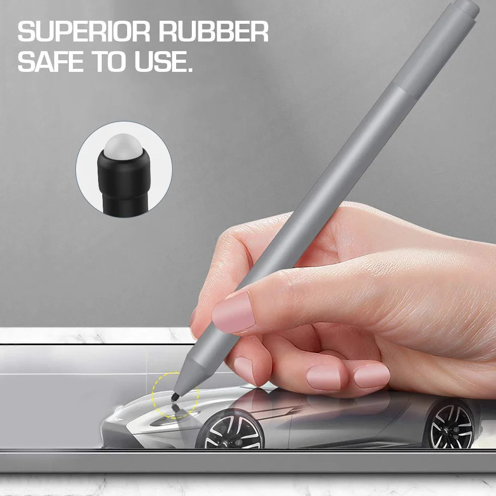 TiMOVO Punte per Surface Pen, [5 Pezzi] Originale HB / 2H Surface Pen Punte, Punte di Ricambio Compatibile con Microsoft Surface Pro 2017 Pen (Modello 1776) & Surface Pro 4 Pen - Nero