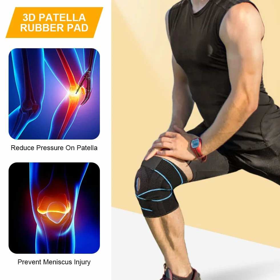 ACWOO Tutore Ginocchio Ortopedico Regolabile Neoprene per Corsa Lesioni Menisco Artrite