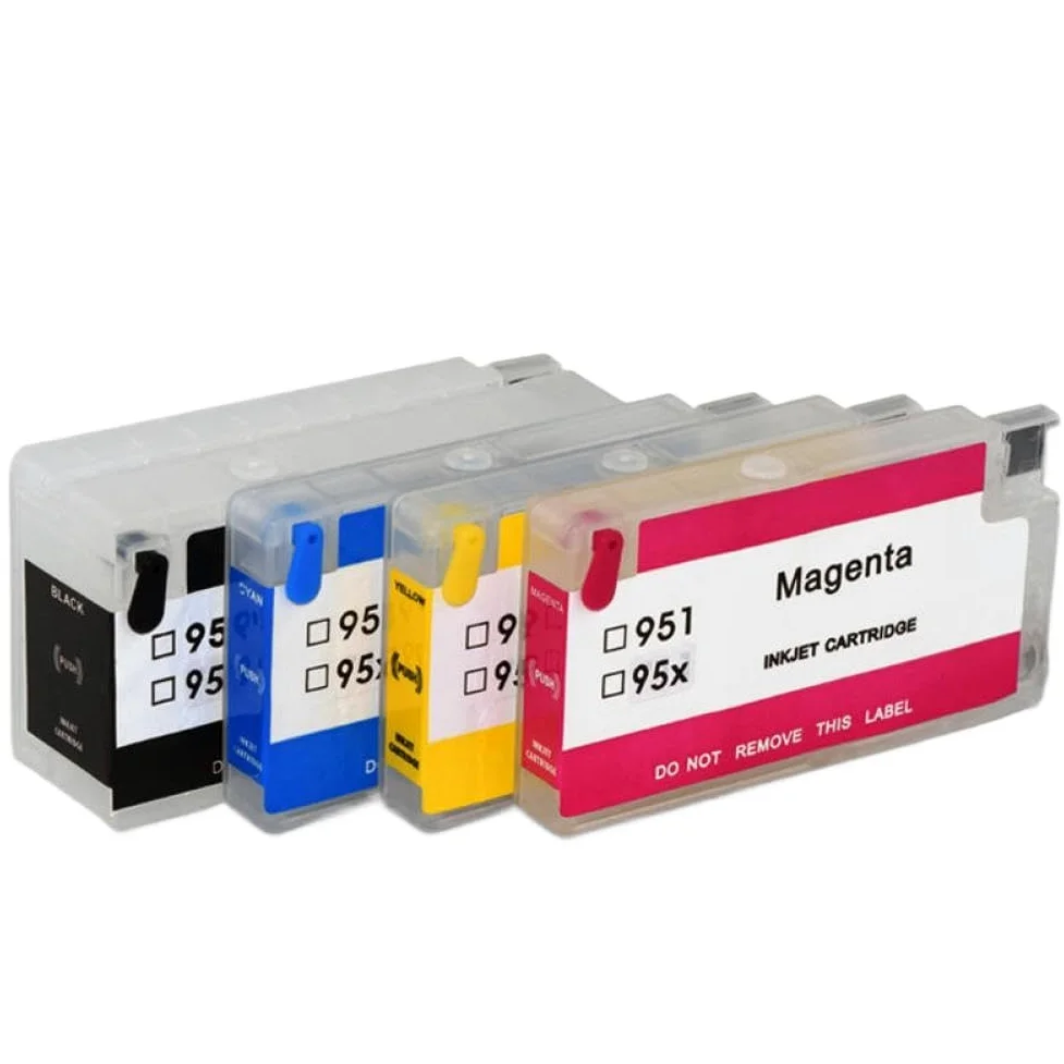 Cartuccia d'inchiostro ricaricabile compatibile con stampanti OfficeJet Pro 7720 7740 8210 8216 8710 8715 8720 8725 8730 8740 da utilizzare con i modelli 952 953 954 955XL 95U