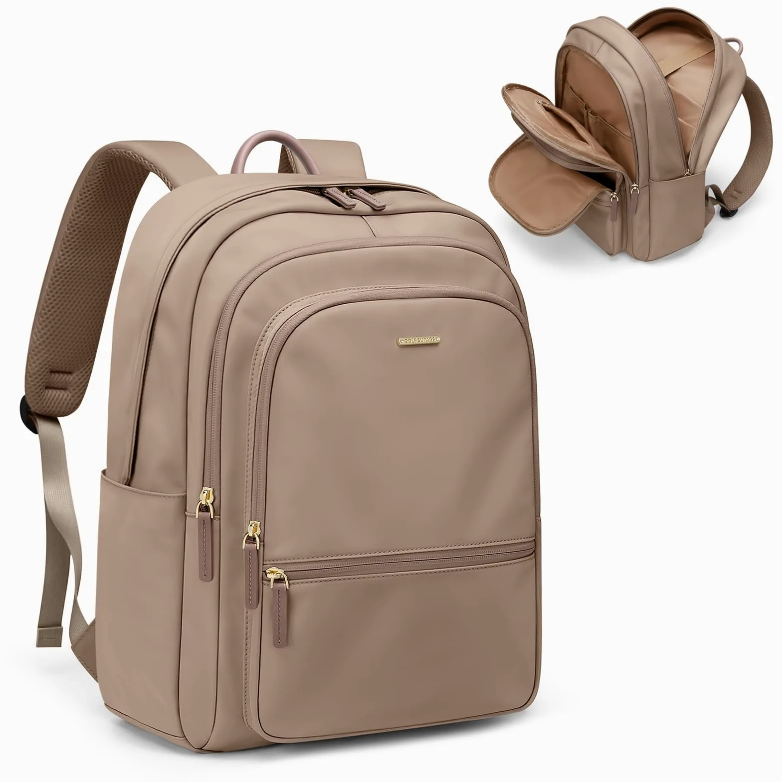 GOLF SUPAGS Grande Capacità Zaino per PC Portatile da 15.6 Pollici, Zaino da Viaggio Multifunzionale da Donna, Zaino per Lavoro Scuola