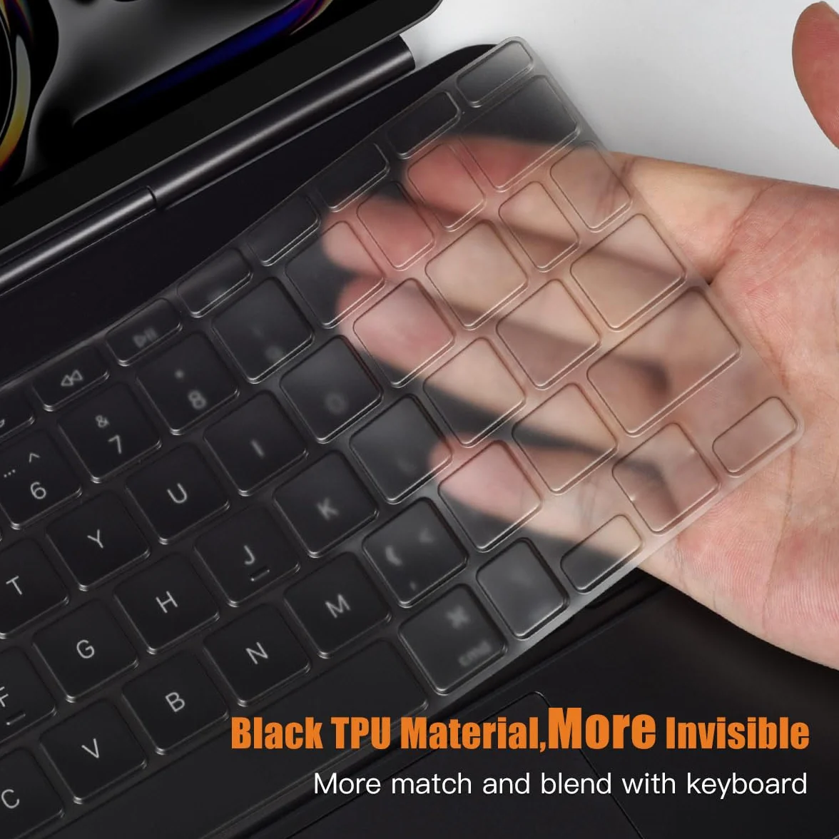 Cover per tastiera compatibile con Apple iPad Pro 2024 da 11 pollici M4 Chip modello A2836 A2837 con tastiera magica, protezione in TPU colorato per iPad Pro 11" 5a generazione Magic Keyboard