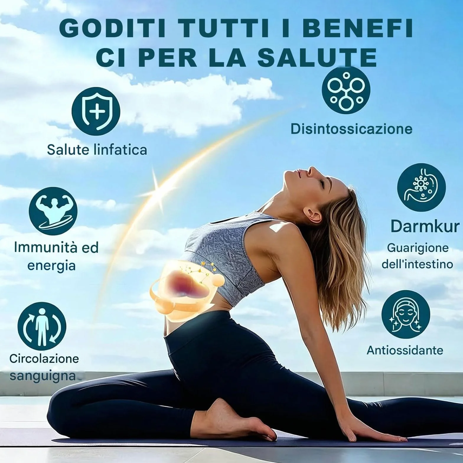 Linfia Gocce di Benessere per Drenaggio Linfatico, Formula Erboristica Naturale