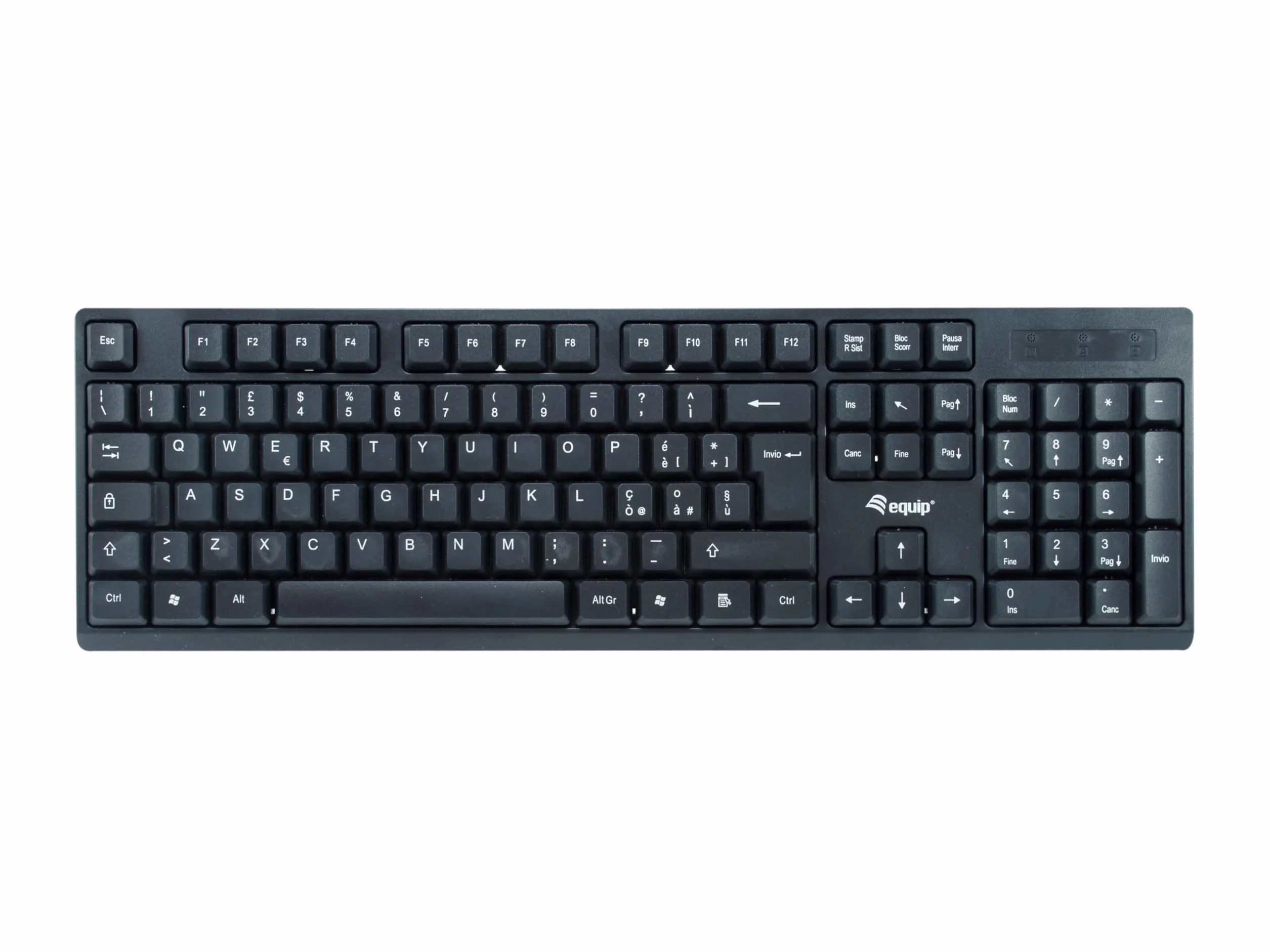 equip 245223 Tastiera e Mouse Wireless Layout Italiano (QWERTY)