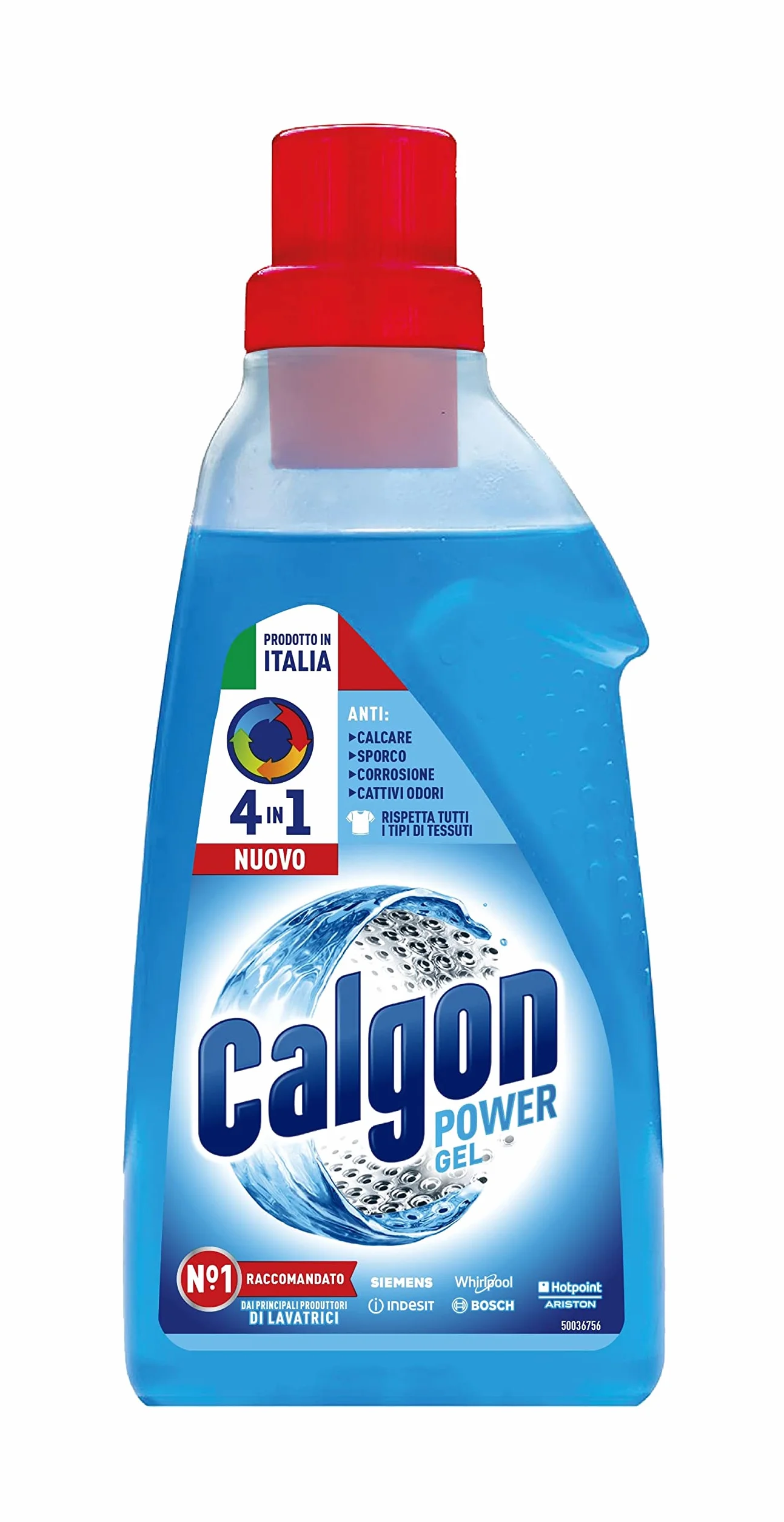 Calgon Power Gel Anticalcare Lavatrice 4 in 1, 750ml