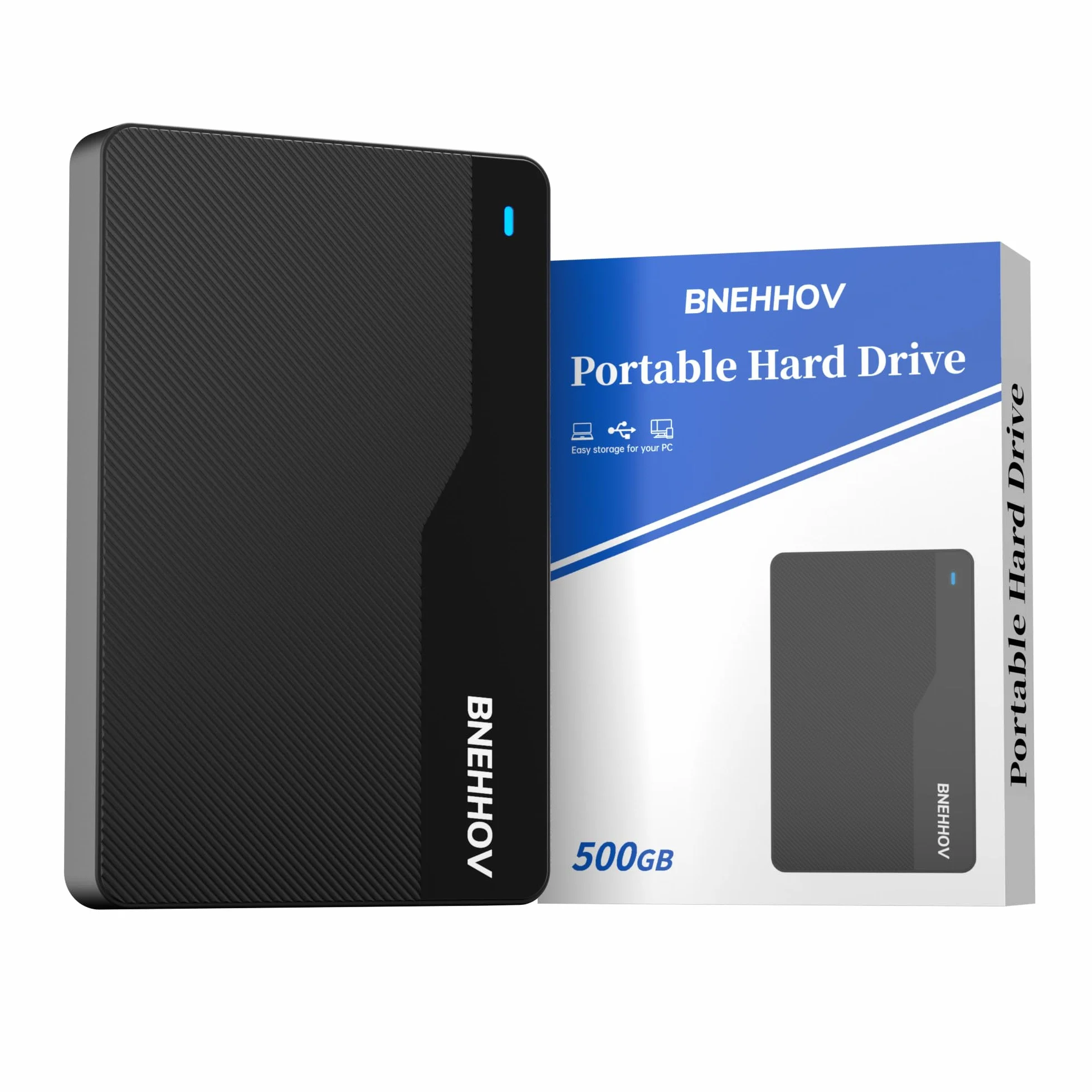 Hard Disk Esterno 500GB Ultra Sottile 2,5 Pollici Portatile USB 3.0 HDD SATA Disco Rigido