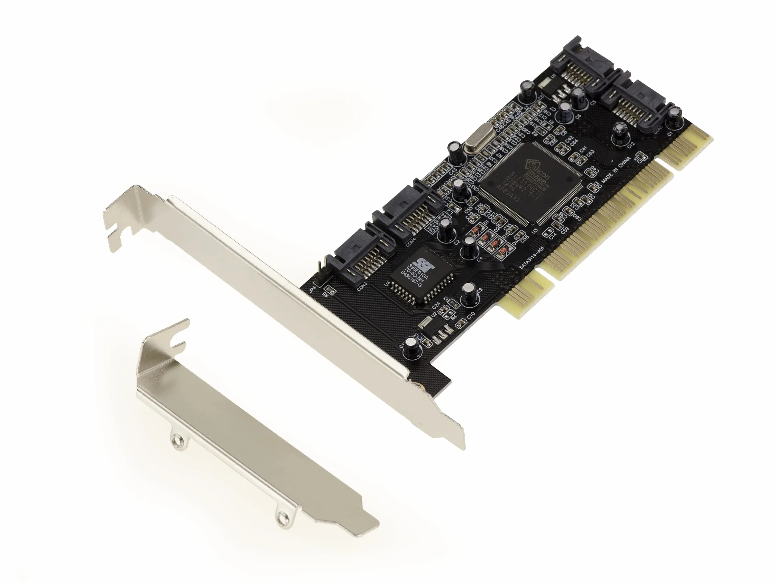 KALEA-INFORMATIQUE Scheda controller PCI 4 SATA INDIPENDENTI o Raid 0 1 0+1 con chipset Silicon Image SIL3114 con supporti High Profile e Low Profile