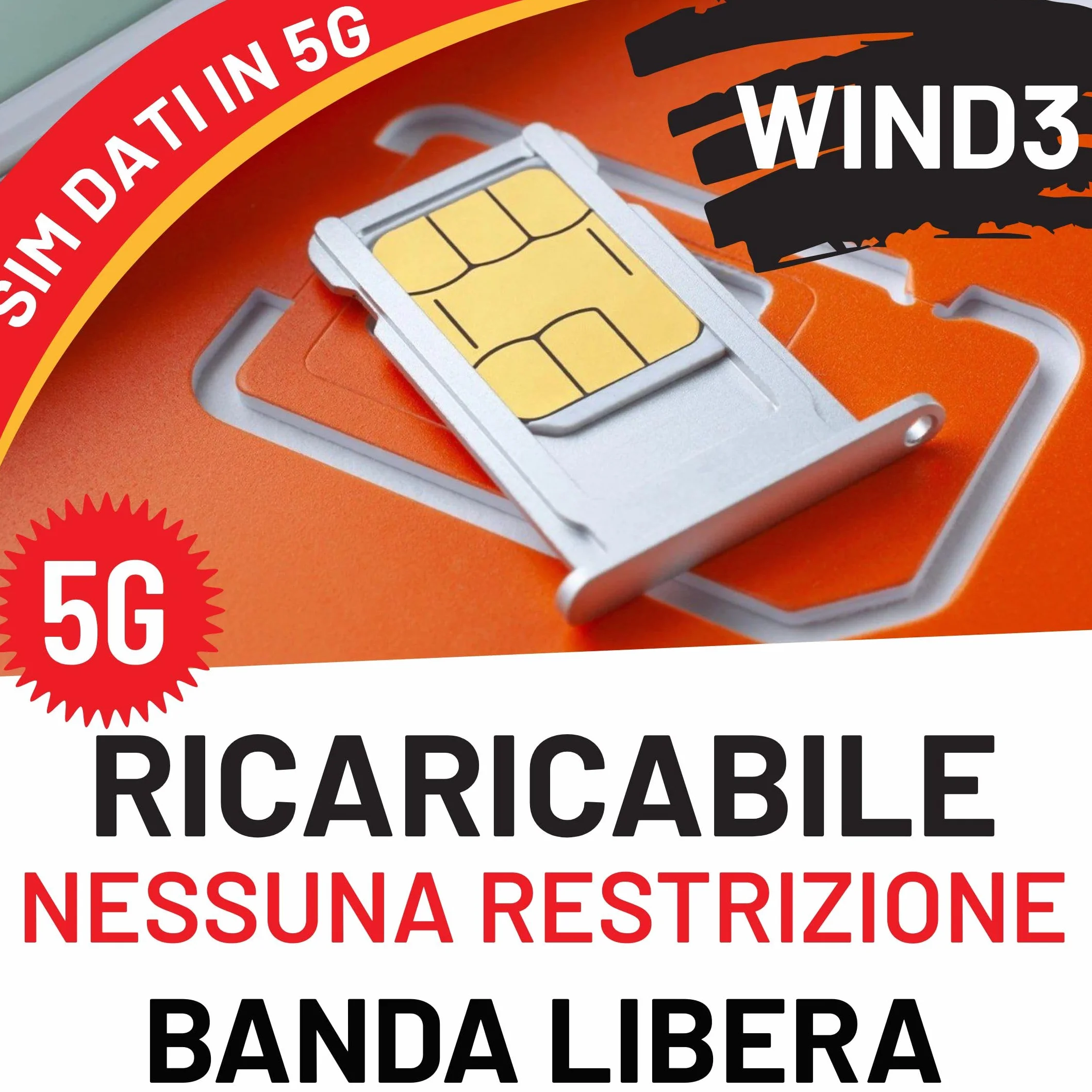 SIM DATI 5G GIGA ILLIMITATI VERI – parti con 100GB di Prova e poi decidi se attivare i Giga illimitati – La Carichi Solo Quando ti Serve – Full Speed Senza Limiti – Hotspot, Streaming & Gaming