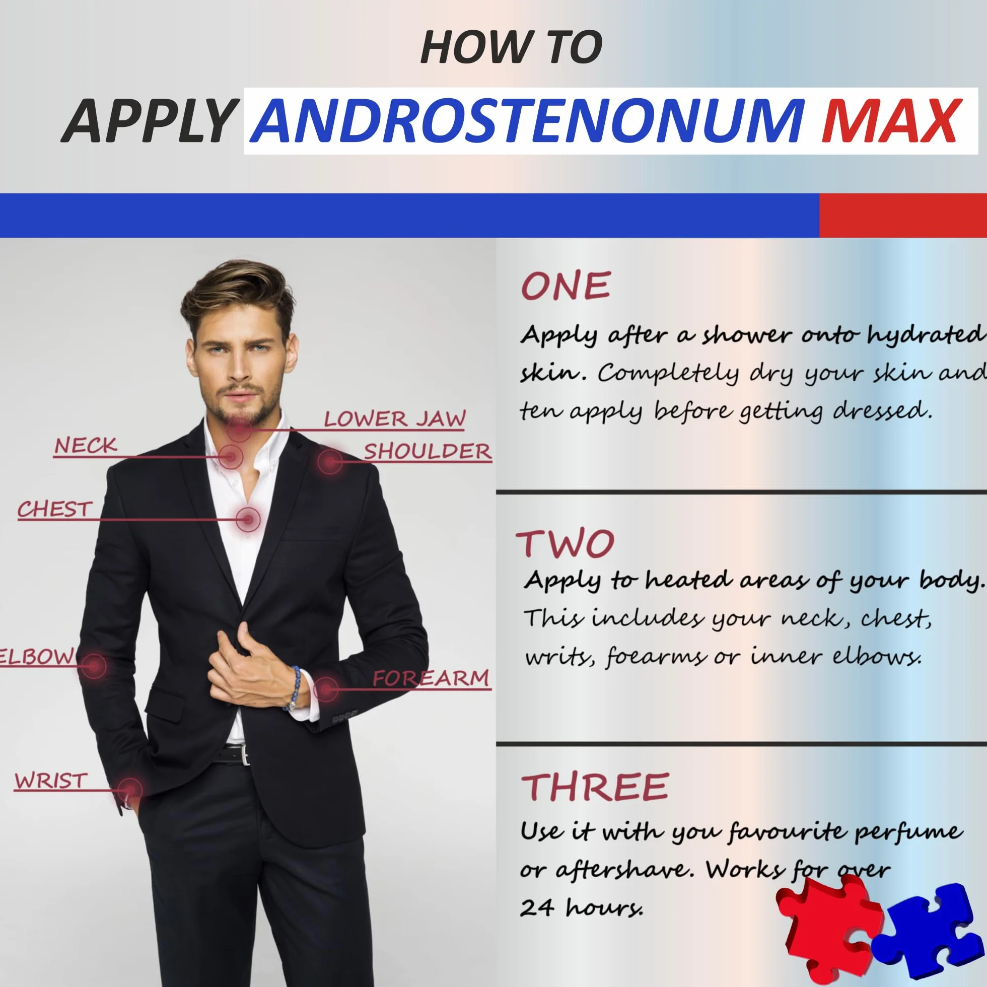 ANDROSTENONUM MAX feromone per uomo 8 ml roll-on attirare donne afrodisiache