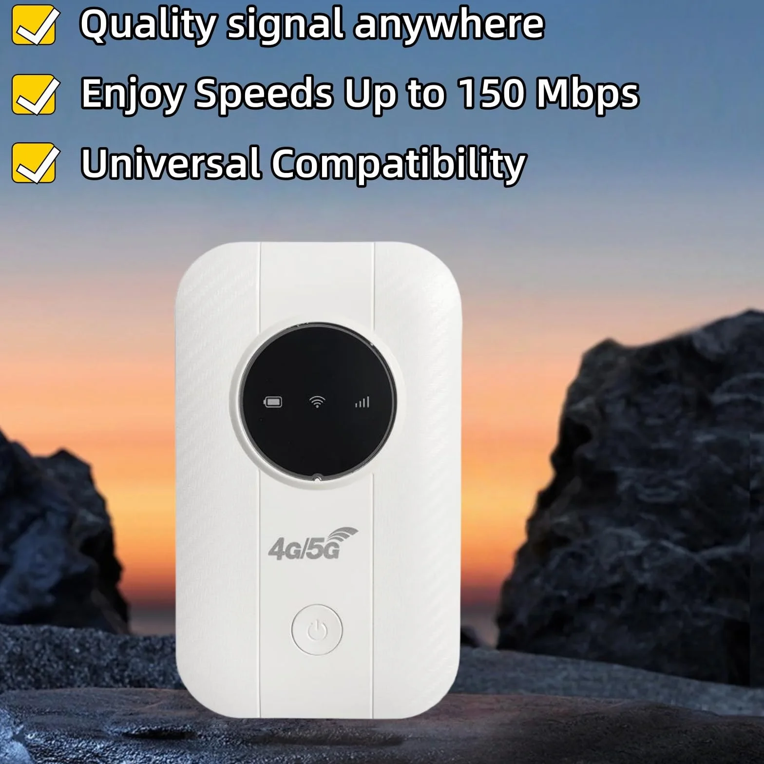 Router WiFi Portatile per Viaggi, Tascabile, Internet Satellitare Illimitato, Punto di Accesso Wireless