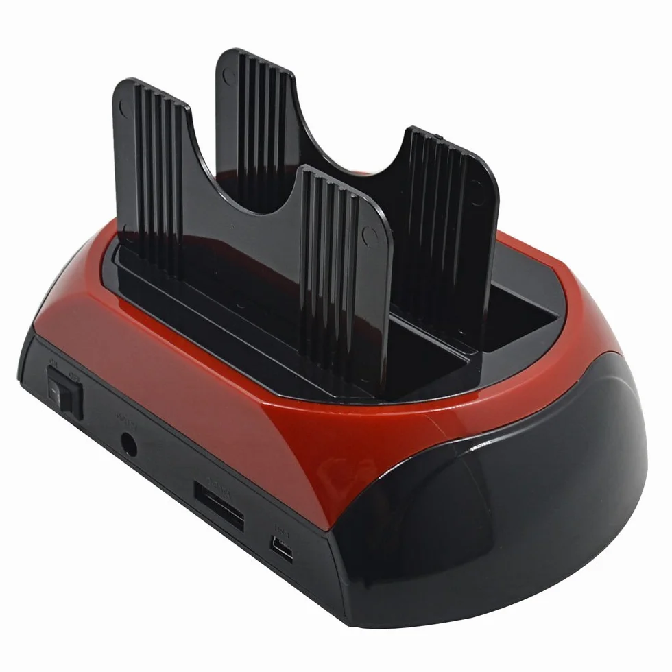 Docking Station 2 Hard Disk 2.5 3.5 Sata Ide E-Sata Usb 2.0 3.0 Lettore Hdd Sd