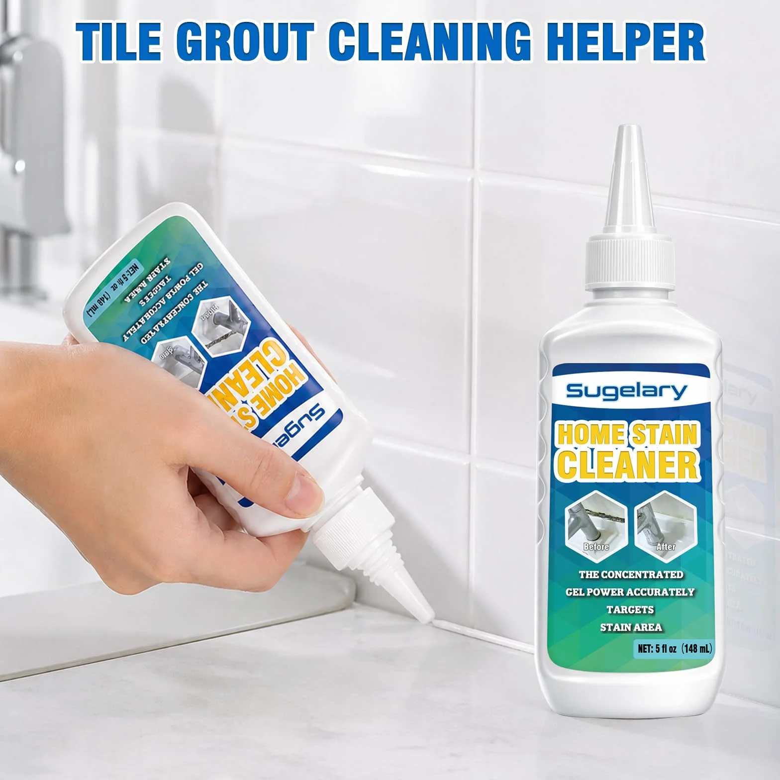 Antimuffa Gel con Spazzola 220 ml Detergente per Muffa per Muri Interni, Bagno, Cucina, Doccia