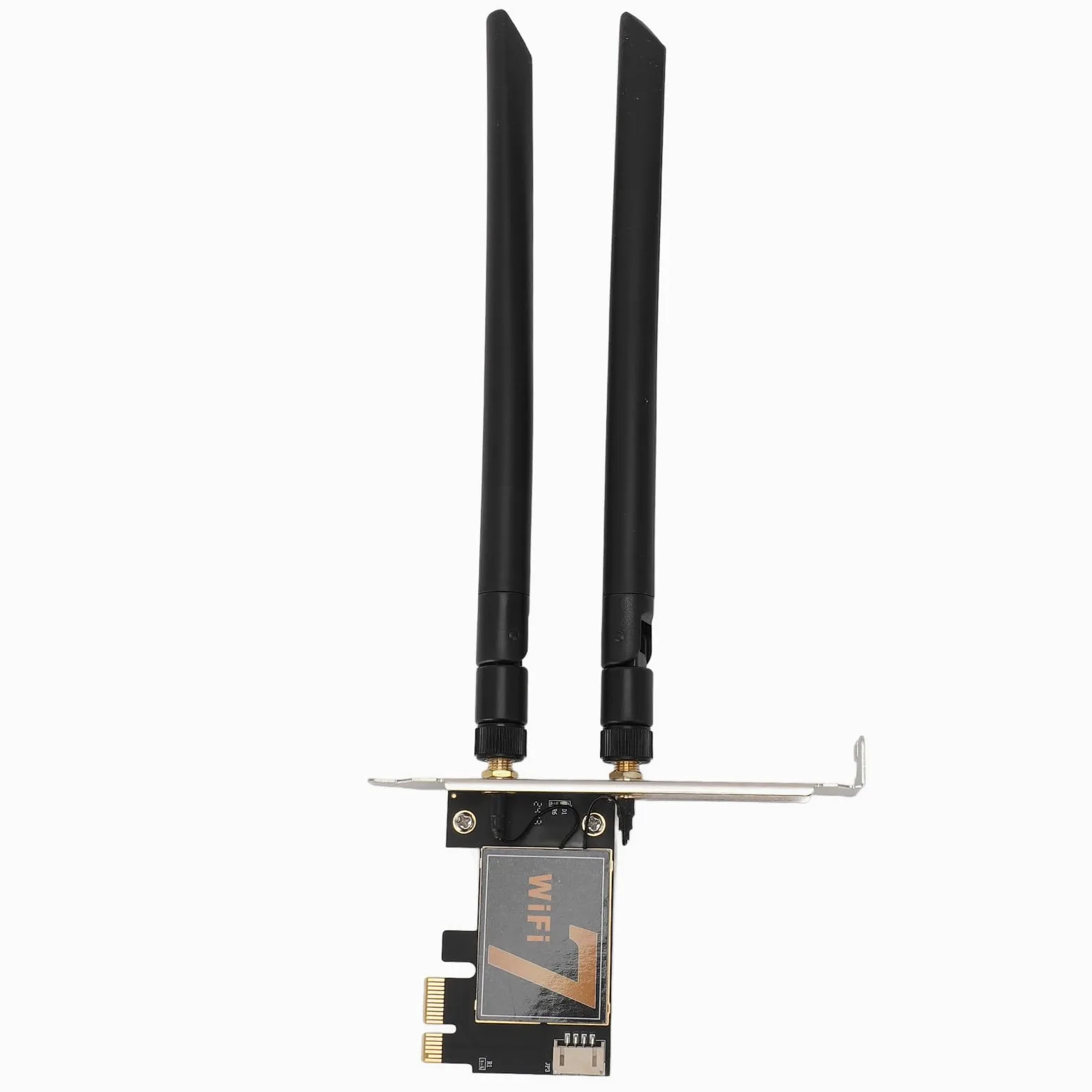 Scheda Adattatore di Rete WiFi, BE200NGW Segnale Efficiente WPA4 Crittico 2.4G 5G 6G PCI EX1 Adattatore della Scheda WiFi 8774MBIT / S Plug And Play per Desktop -PC (con Base di Antenna
