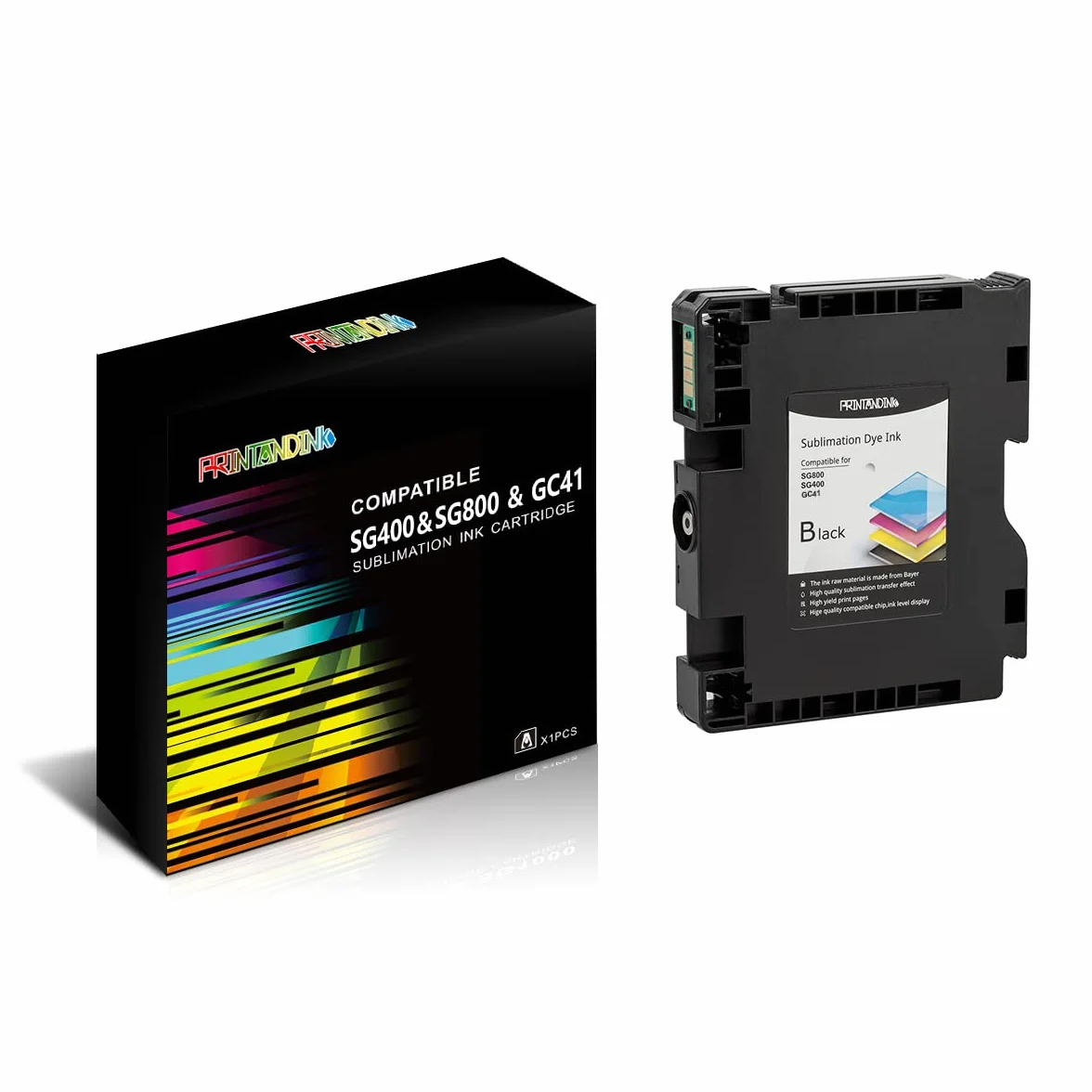 SG400 SG800 Inchiostro di sublimazione Compatibile con Sawgrass Virtuoso SG400 SG800 cartucce d'inchiostro |Nero|