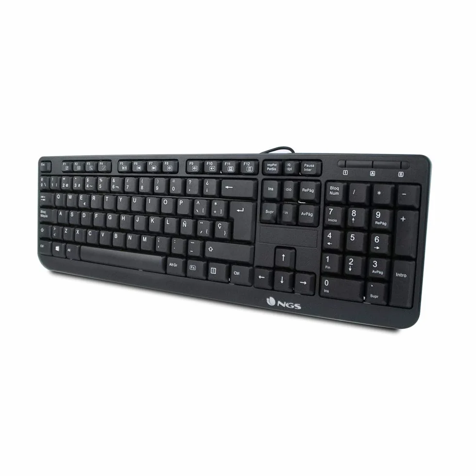 Tastiera USB QWERTY Portoghese 12 Tasti Multimediali Cavo 140cm Plug&Play