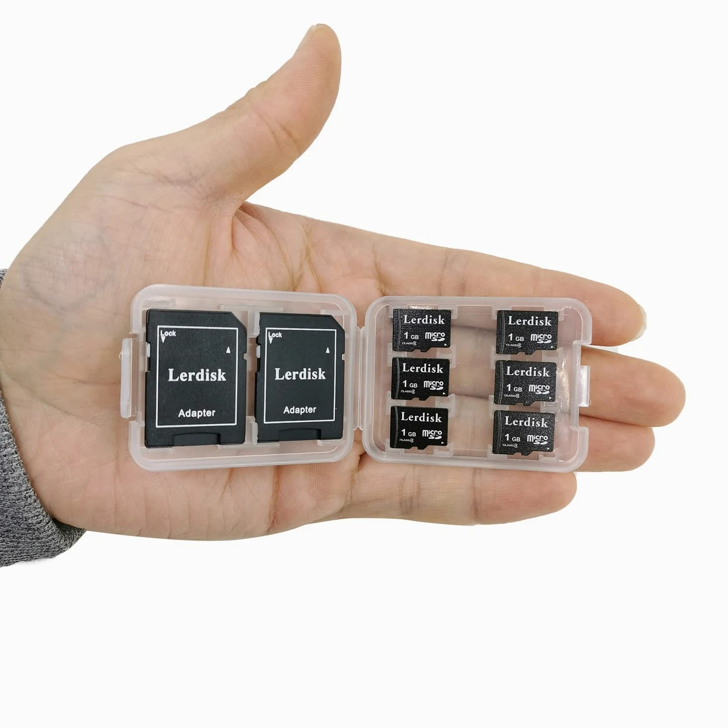 Factory Wholesale - Scheda micro SD da 1 GB, confezione da 6 pollici, microSD sfusa con adattatore SD prodotto da licenza autorizzata (1 GBX6)