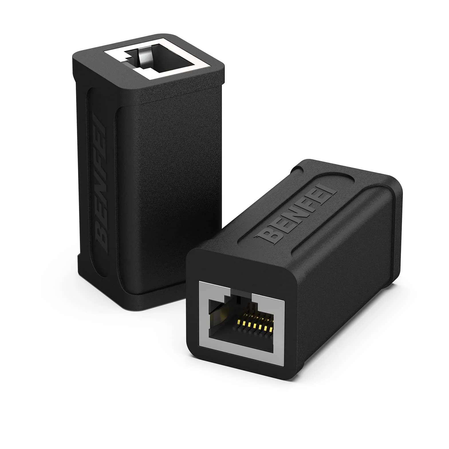 BENFEI Accoppiatore RJ45 in linea, confezione da 2 accoppiatori Ethernet Cat7 Cat6 Cat5e femmina a femmina