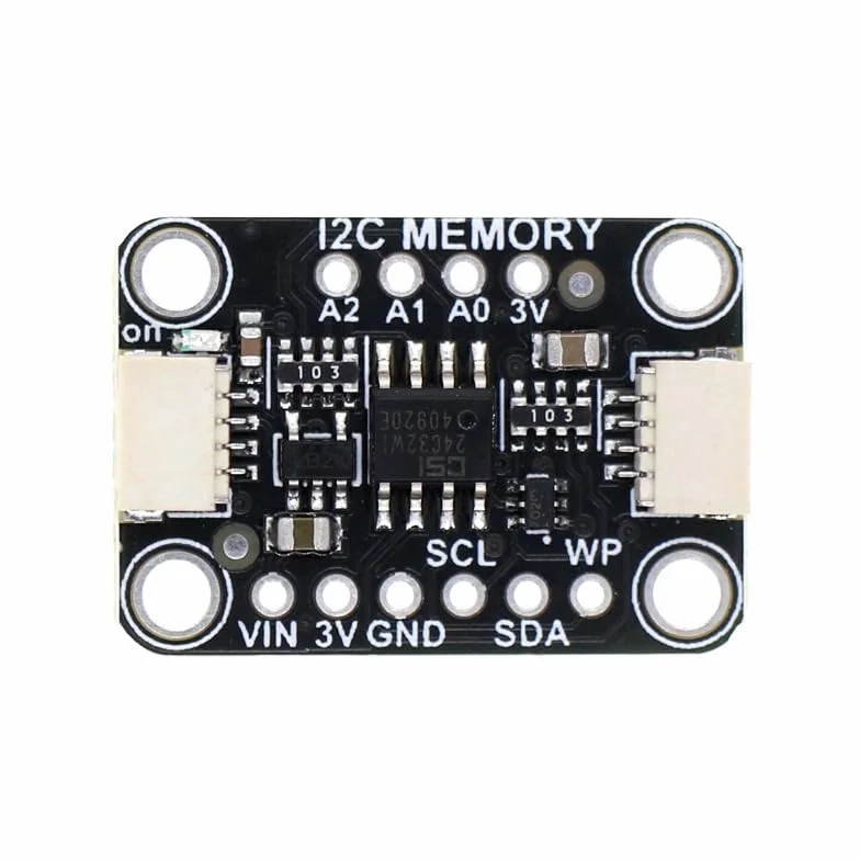 Modulo di Memoria 12C EEPROM, Modulo di alimentazione interfaccia IIC, DC 2,5 V-5,5 V 32 Kbit (4 KB) per Archiviazione Dati, Tensione di Alimentazione Compresa tra 2,5 V e 5,5 V