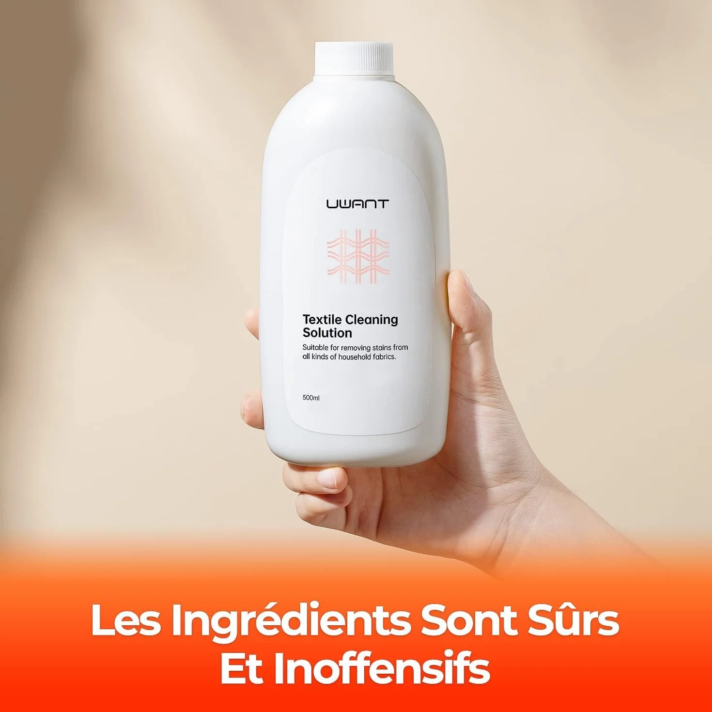uwant Detergente multiuso 500 ml 1 confezione per moquette divani sedili auto