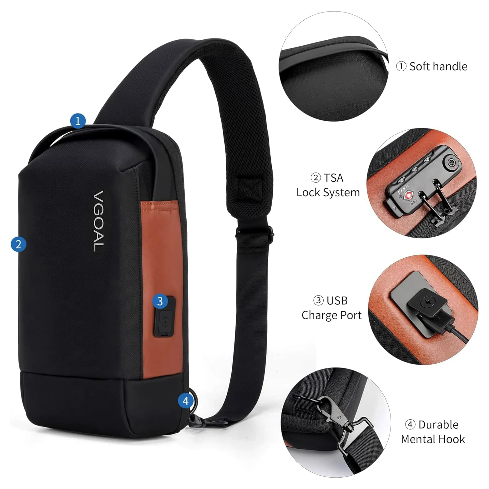 VGOAL Zaini Daypack Elegante Unisex - Adulto