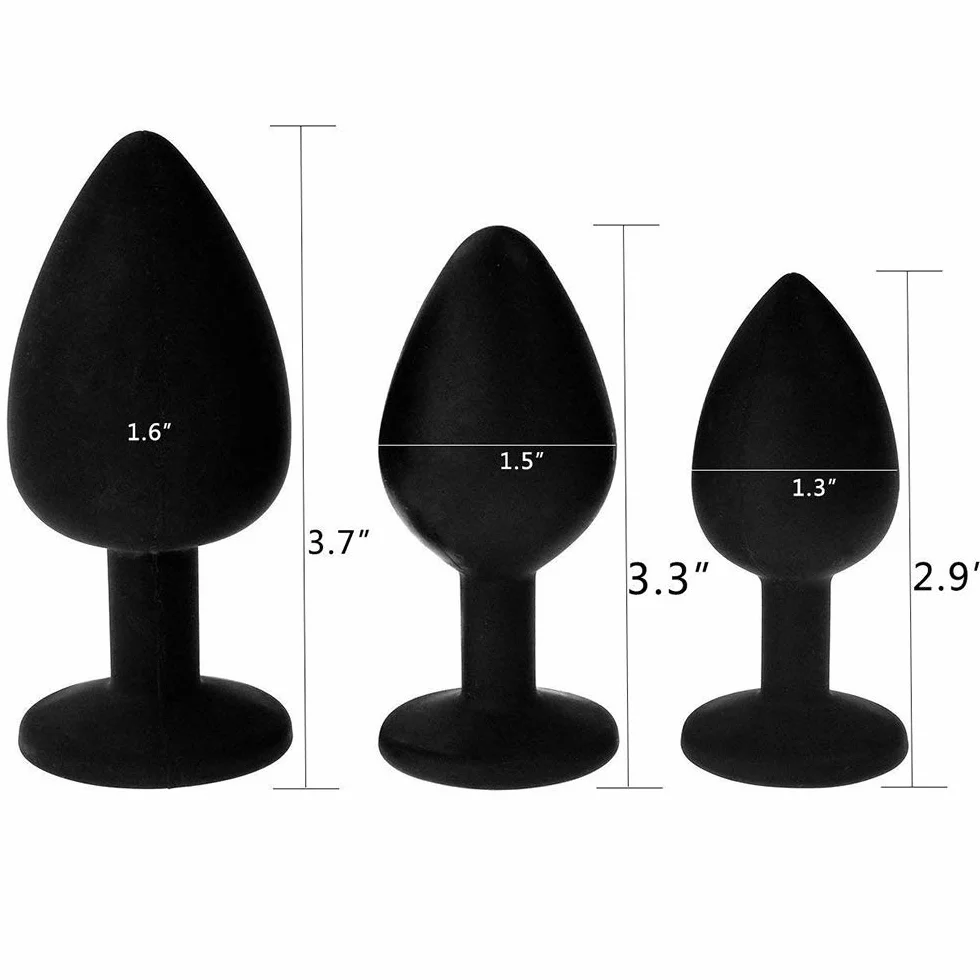 Giocattoli in silicone nero per coppie