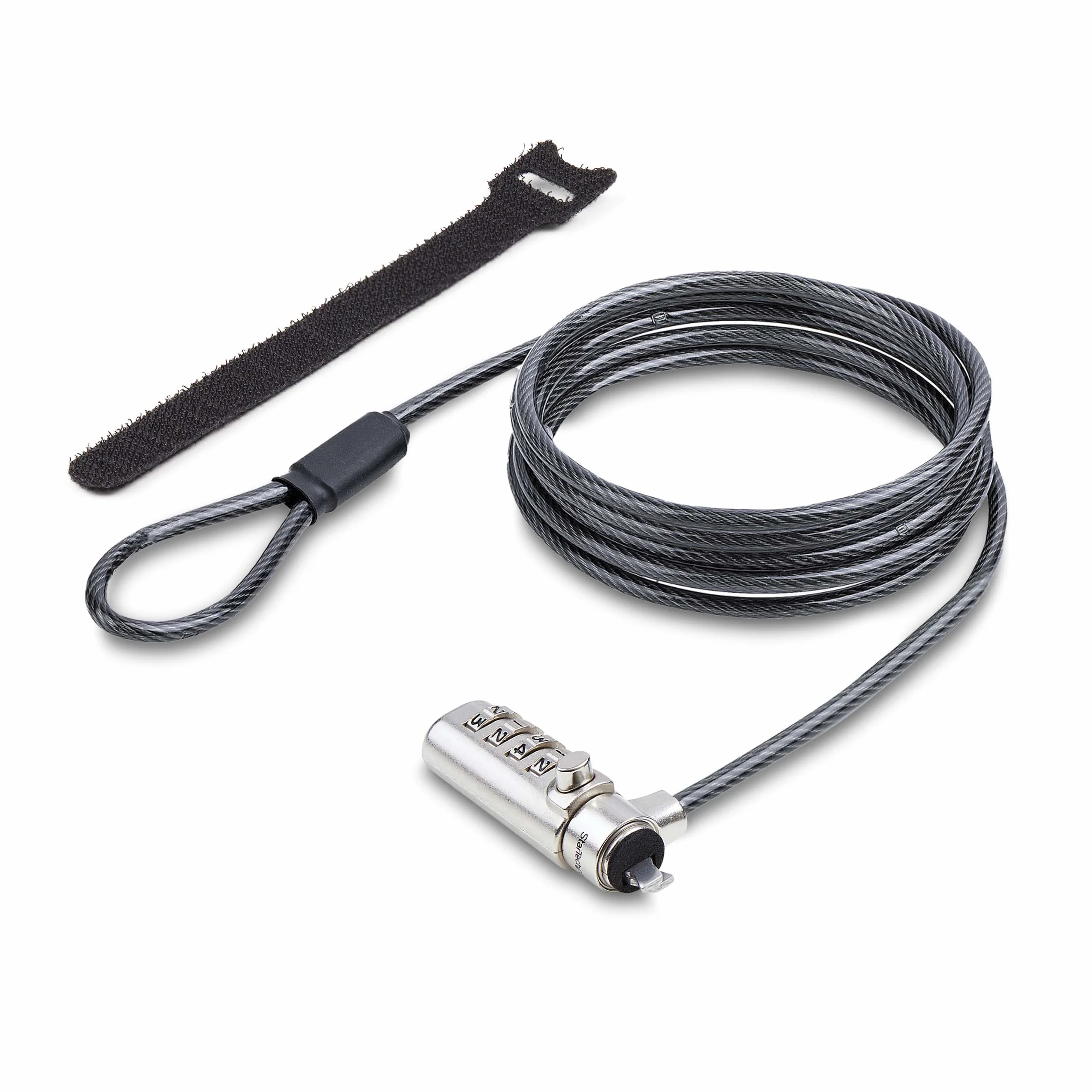 StarTech.com Cavo di sicurezza antifurto per notebook compatibile con slot Noble Wedge® Slim, cavo in acciaio