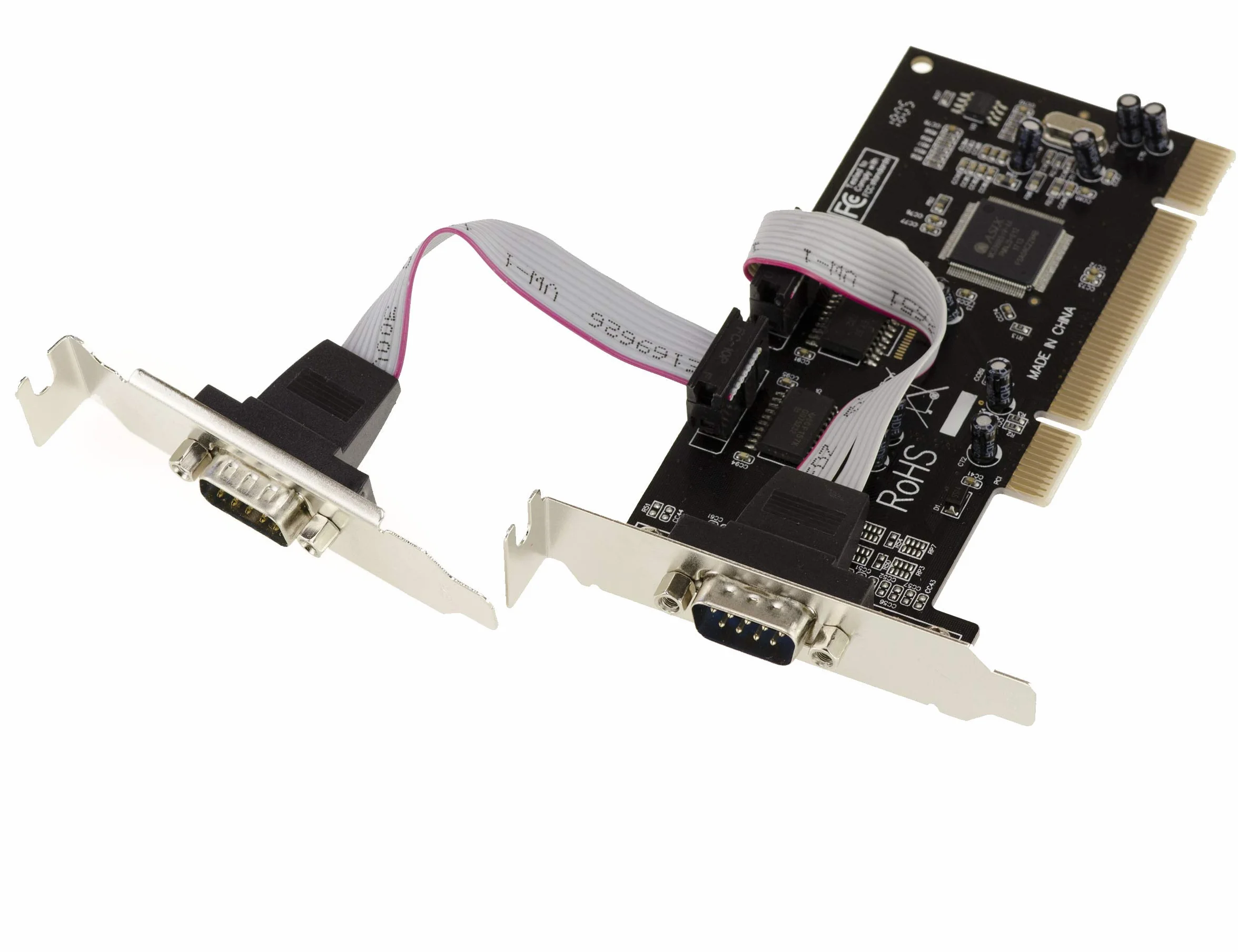 KALEA-INFORMATIQUE Scheda controller seriale RS232 su porta PCI 2 uscite COM DB9 UART con chipset MOSCHIP MCS9865