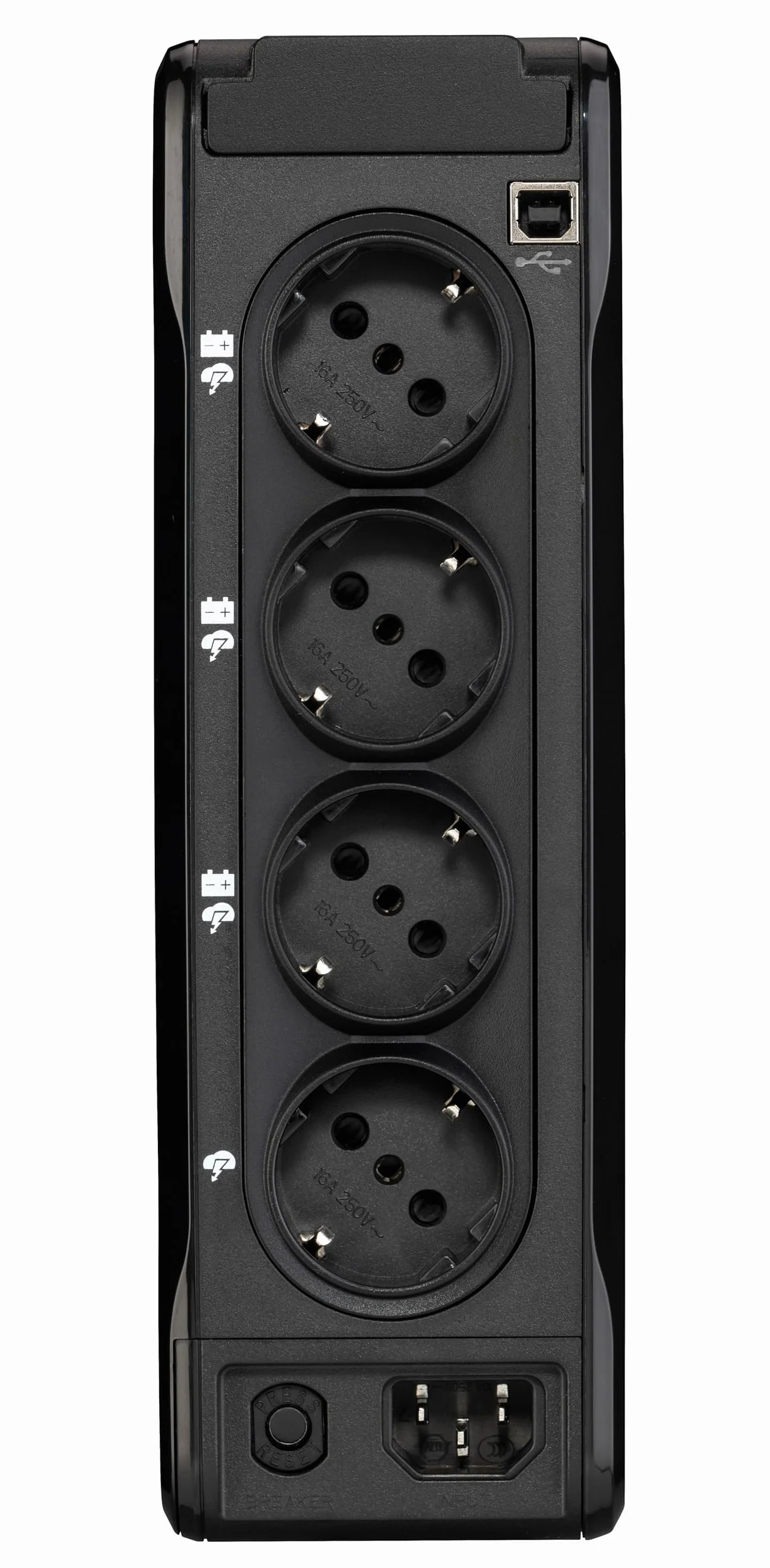 Eaton Ellipse 3P900UD UPS – Gruppo di Continuità Off-Line – 900VA/540W – Presa DIN – USB Tipo A & C (4 prese con batteria + sovratensioni, 4 solo sovratensioni, software di spegnimento)