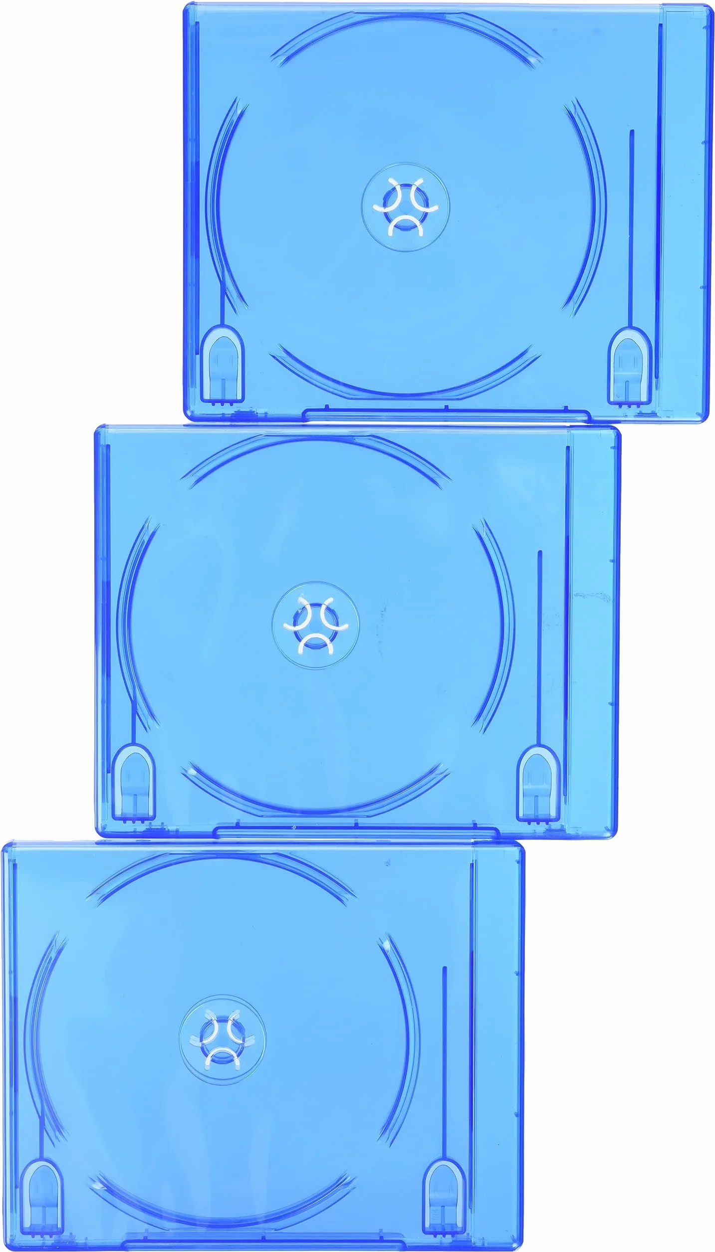 Hama Blu-Ray Disc Double Jewel Case, 3 PCS./Pack, Blue 2dischi Blu