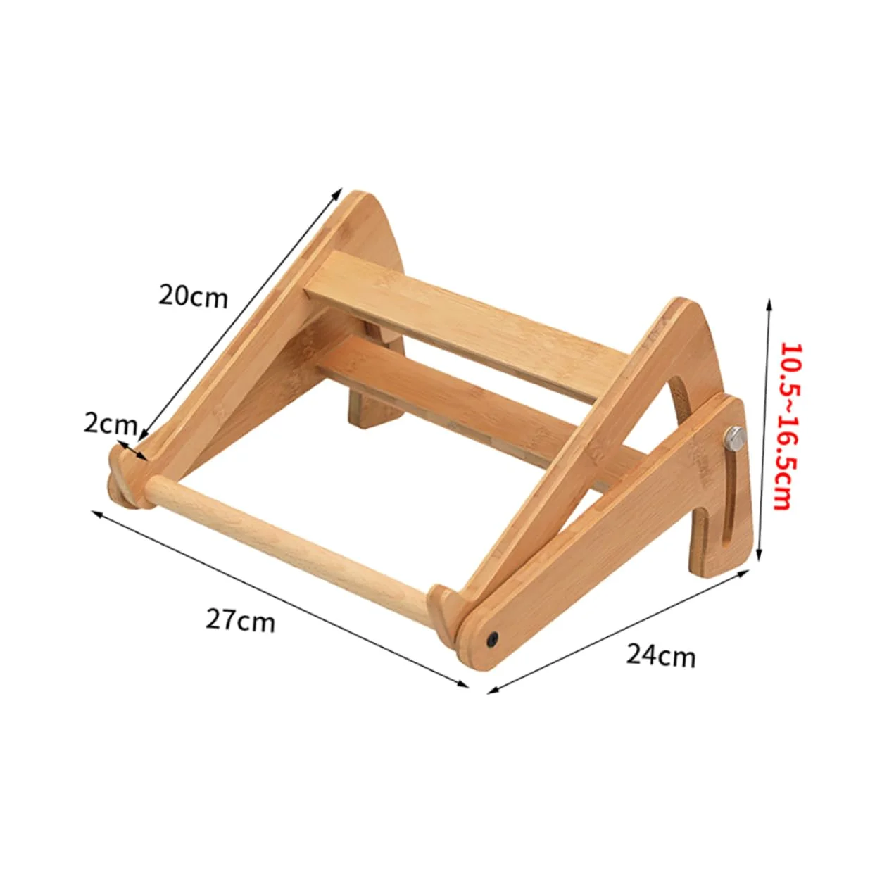1 Pc Supporto Per Computer in Legno Porta Computer Portatile in Legno Scrivania Supporto Per Computer Pieghevole Porta Tablet Portatile Bambù Computer Portatile Desktop Regolabile