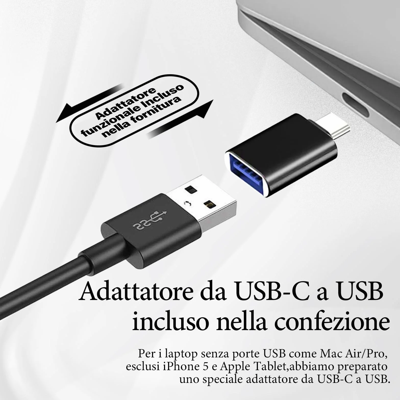 Altoparlante PC USB Portatile Soundbar con Design a Clip per Monitor Plug and Play