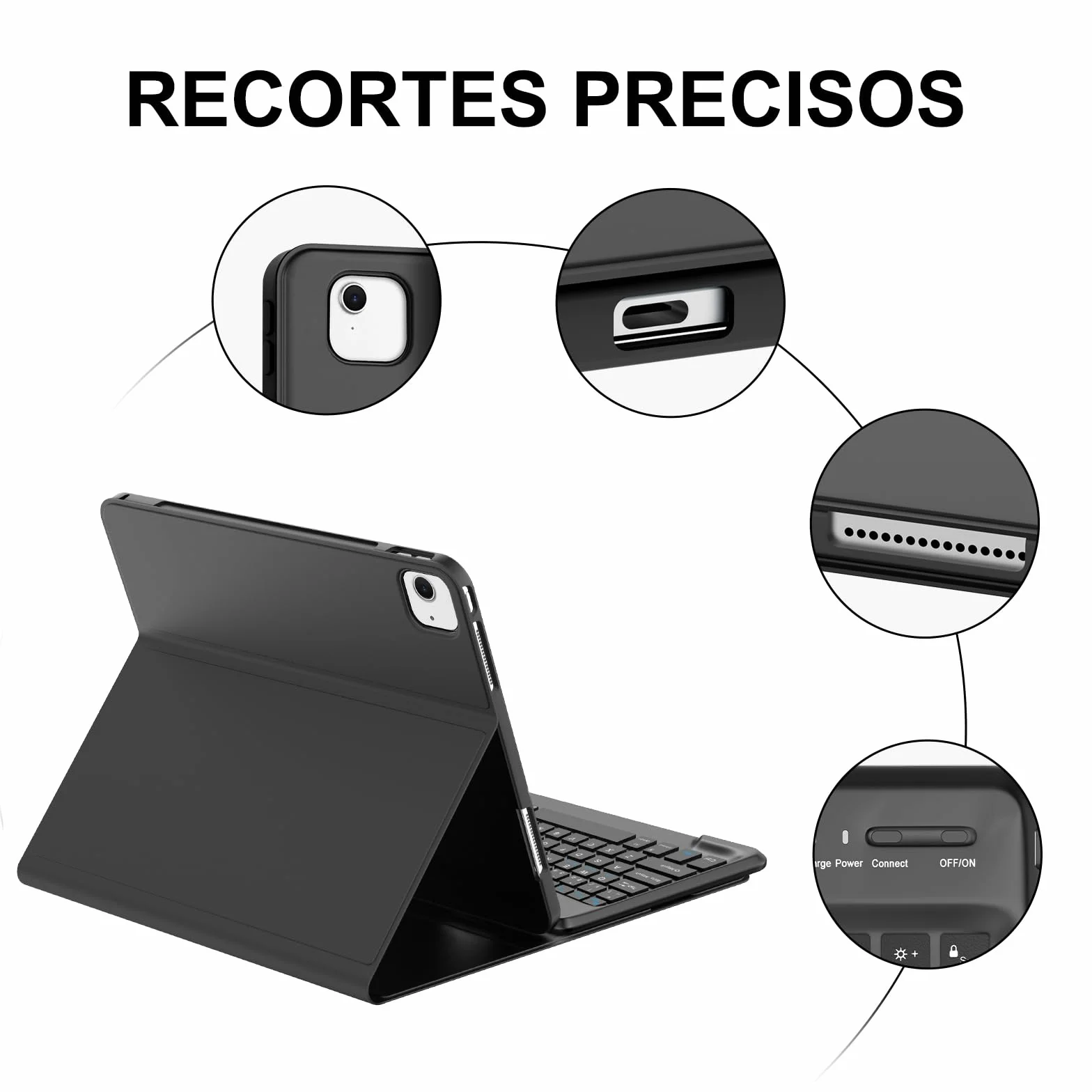 JADEMALL Tastiera per iPad Air 13" M4/M3/M2 2026/2025/2024, Italiano QWERTY Tastiera Bluetooth Magnetica Staccabile per iPad Air 13 Pollici M2/M3/M4 2024/2025/2026, Nero
