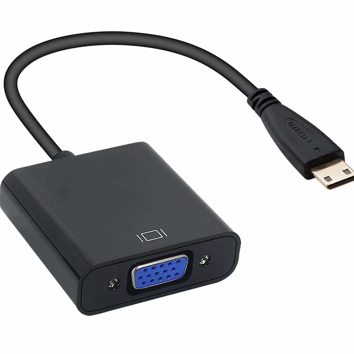 Micro HDMI a VGA Adattatore, Supporto 1080P, VGA Video Converter Adapter, HDCP, per Raspberry Pi 4B, PC, Mac, PS4, Projector