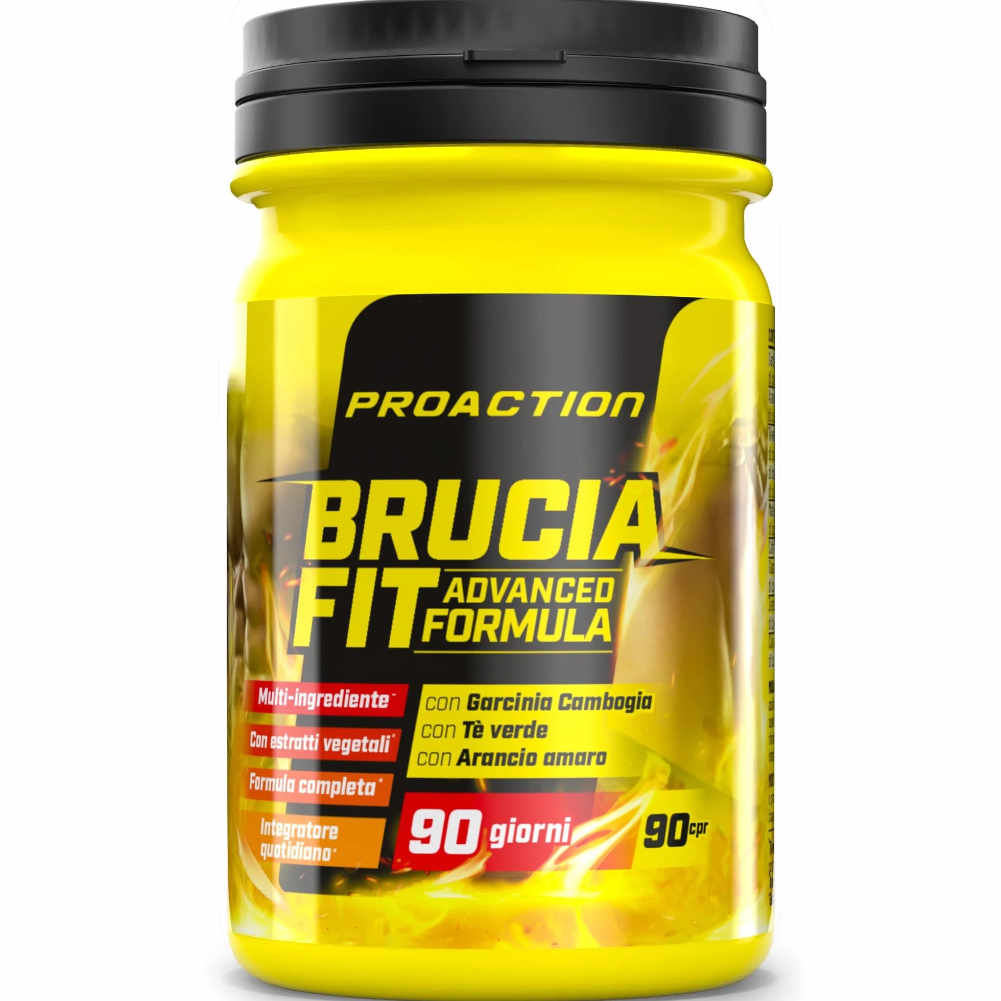 Integratore alimentare Garcinia Cambogia Arancio Amaro Tè Verde Maté Guaranà Zenzero Cola Noci Caffeina Anidra 90 compresse
