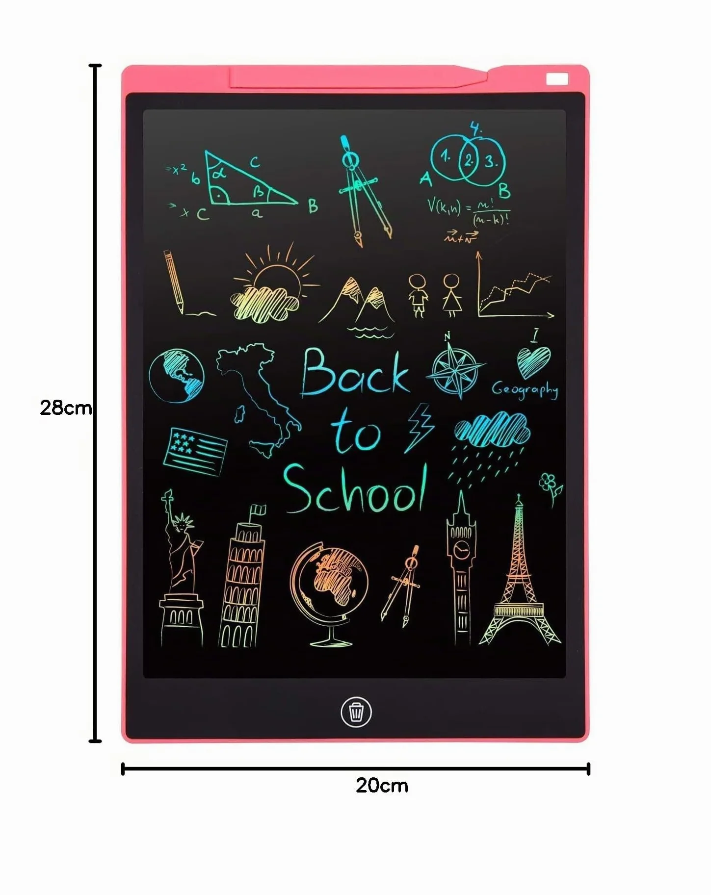 PINKCAT Calendario Avvento 2025 Natale Bambini Giochi Lavagnetta Cancellabile 12 Pollici Tavoletta Grafica LCD