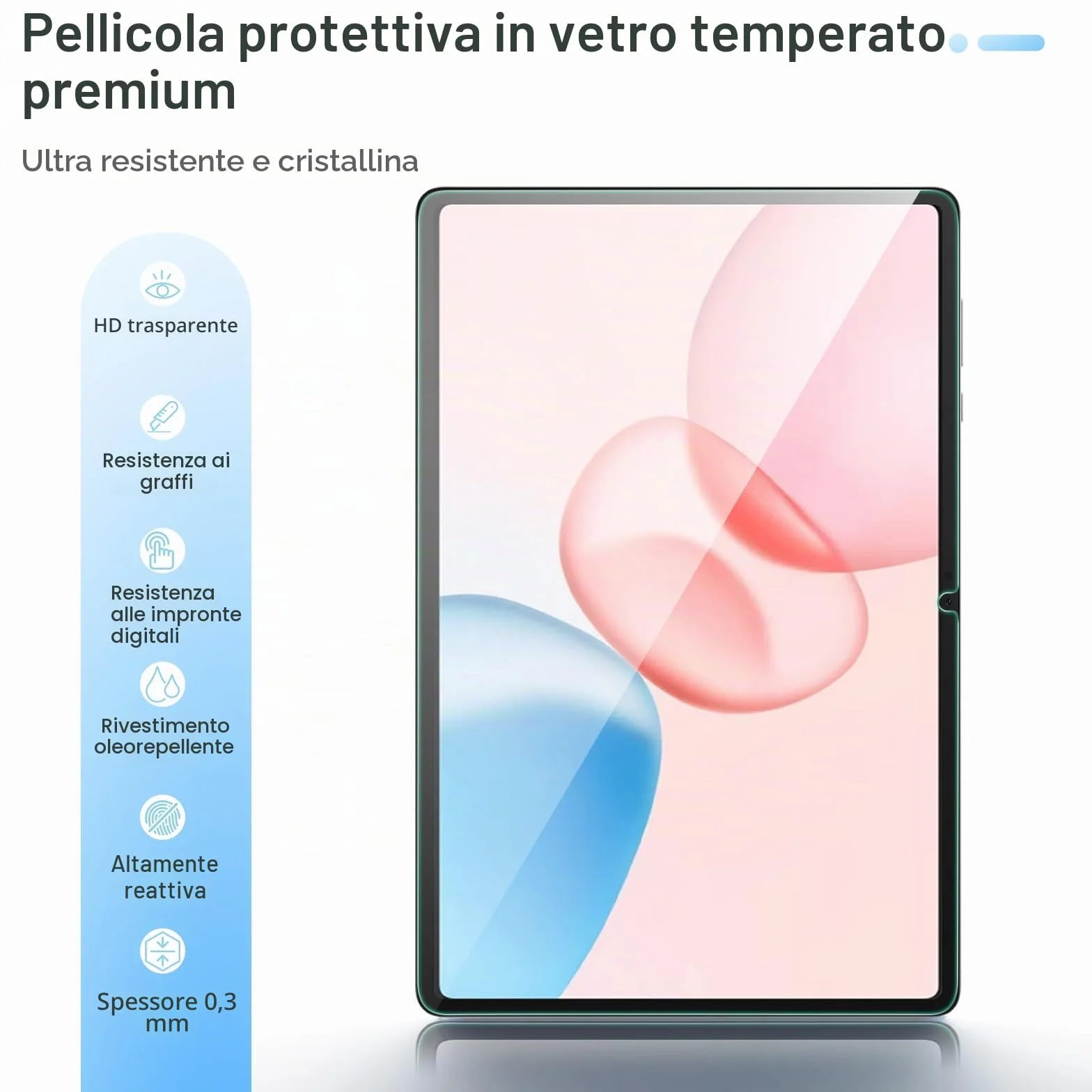 Gerutek 2 Pezzi Pellicola Protettiva per Honor Pad 10/ Pad 9 12.1 Pollici 2025/2024, Pellicola in Vetro Temperato per Honor Pad 10 [0,33 Ultra Trasparente] [Antigraffio] [Senza Bolle] [9H]
