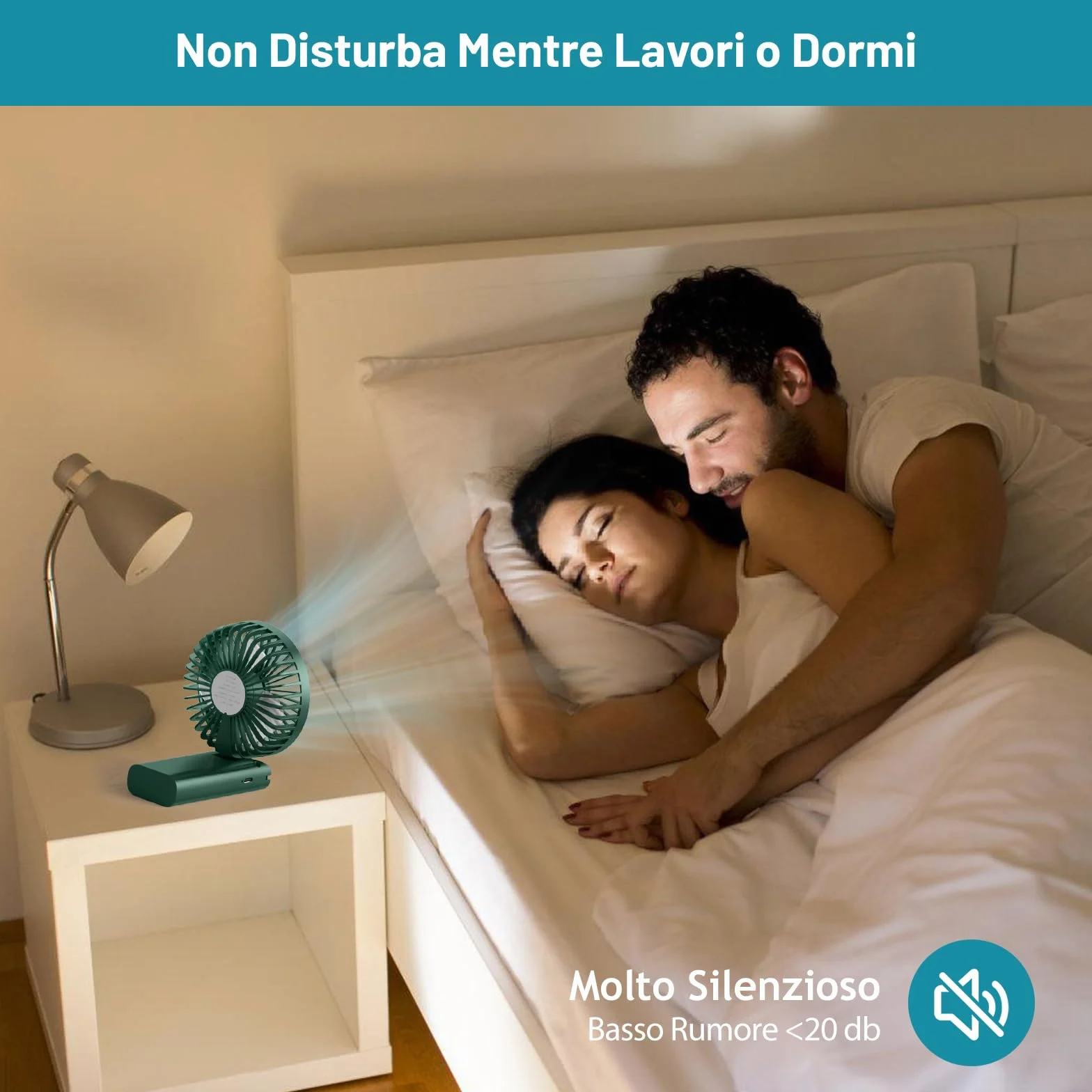 Ventilatore Portatile,Mini Ventilatore USB Ricaricabile,Pieghevole Ventilatore A Mano Silenzioso Potente,3000 mAh, 3 velocità di ventilazione da Tavolo per Viaggi,Ufficio,Campeggio-Verde