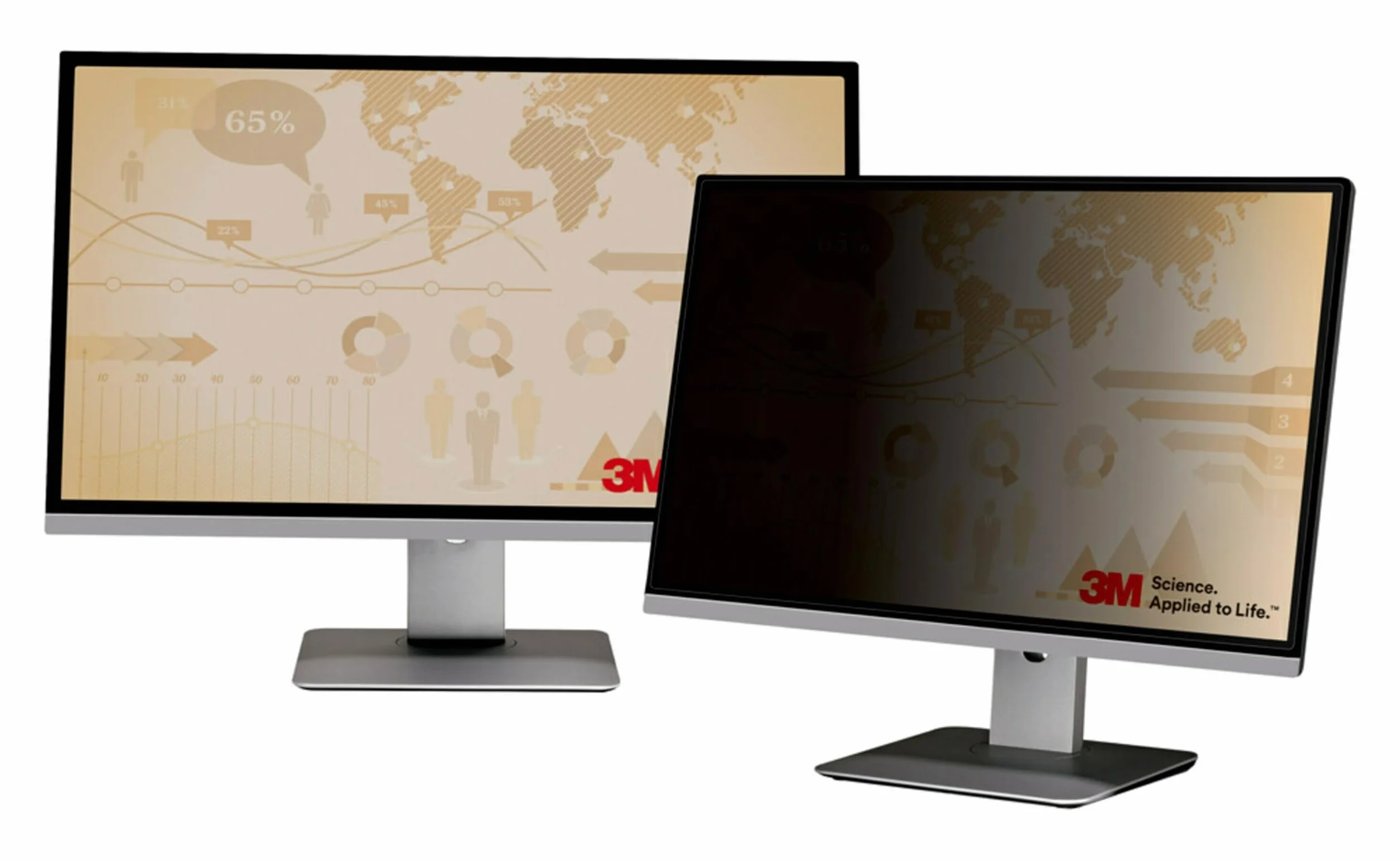3M Privacy Filter for 27" Widescreen Monitor, Nero